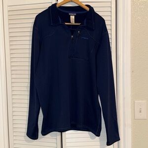 Patagonia® Worn Wear Men's R1® Pullover Navy Blue - XXL